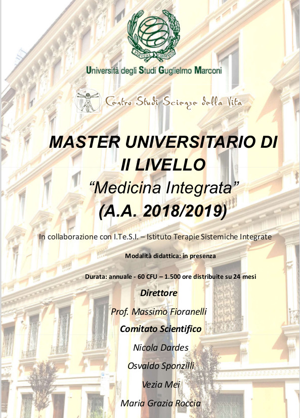 master universita Marconi programma