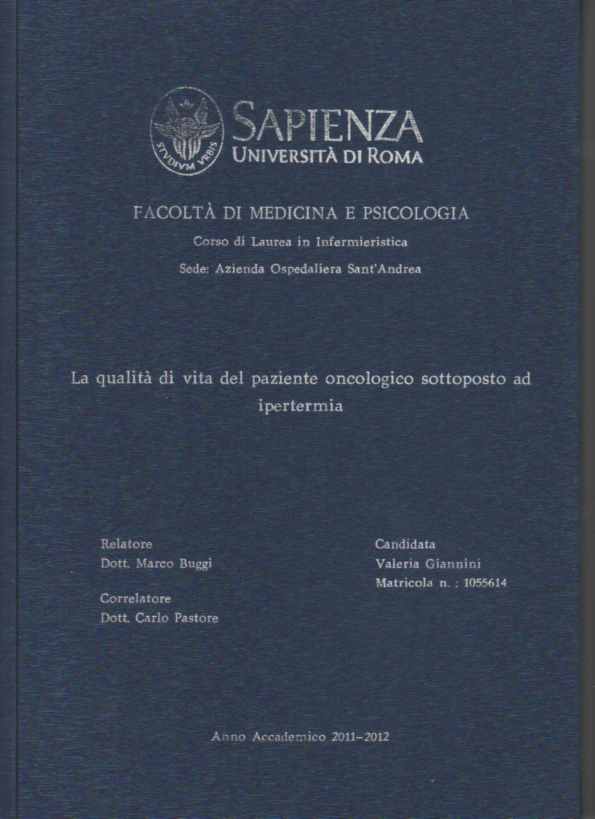 tesi ipertermia oncologica